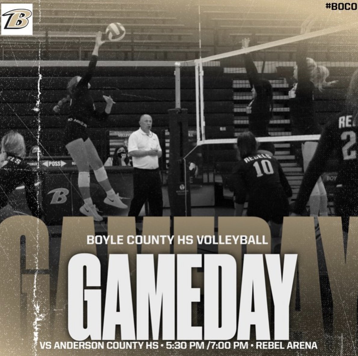 TONIGHT‼️🏐
🆚 Anderson County
📍 BCHS
🕠 5:30 - JV
🕖 7:00 - Varsity