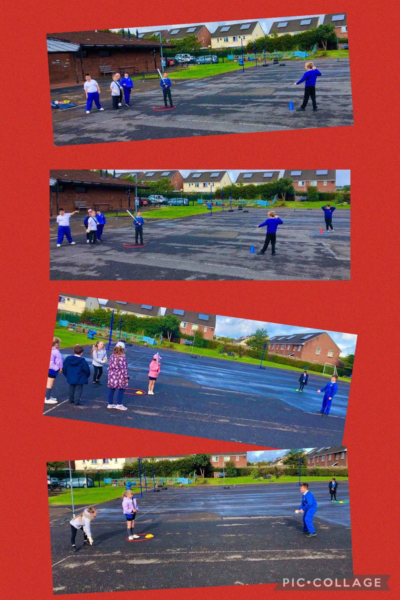 Dosbarth Rhiannon Roberts have been finding out about American Sports. Here they are having a game of baseball @DeightonPrimary <a href="/dps_waters/">Mr Waters</a>