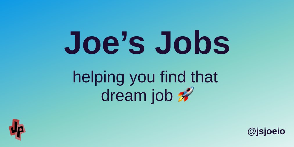 Happy Tuesday! 😄 

We have lots of jobs to share including:
- Frontend 
- Backend
- Fullstack
- Web3
- and more!

Here they are 👇