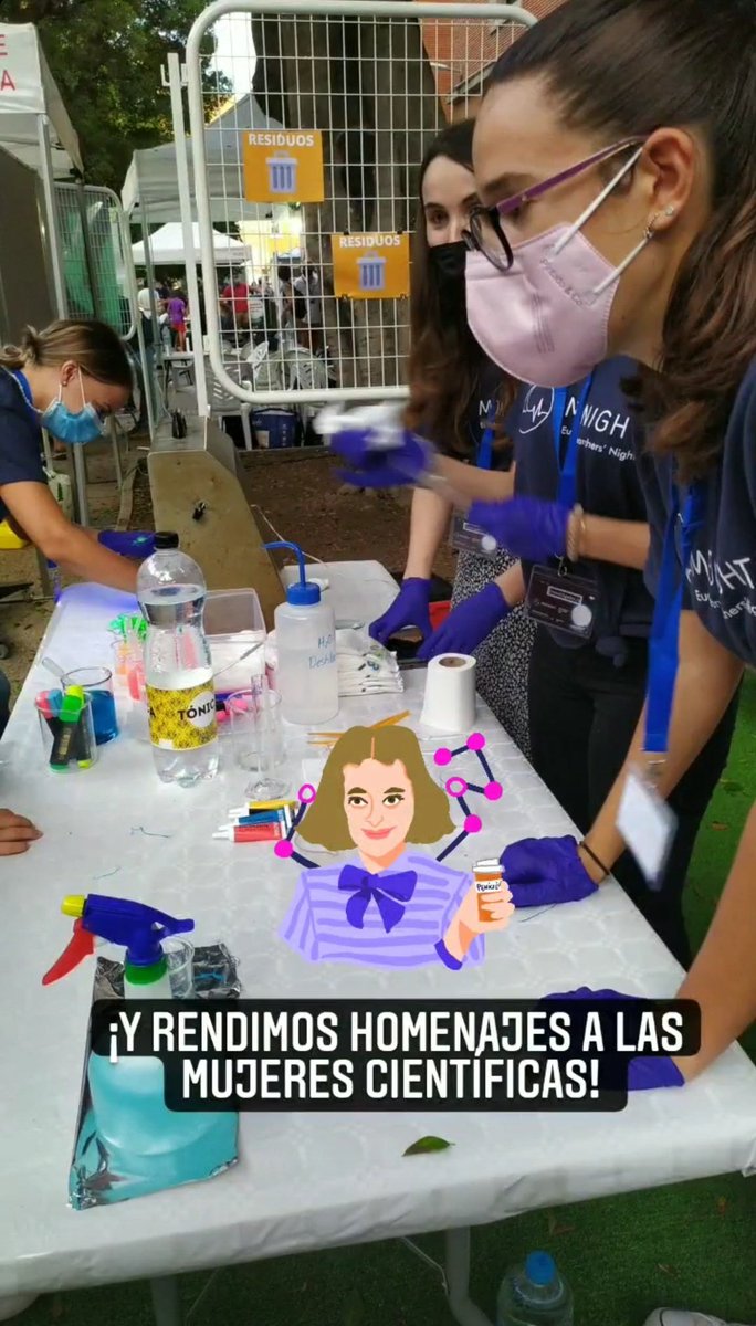 El viernes en "La noche de las investigadoras"🌙👩‍🔬 <a href="/MednightEu/">Mednight</a> rendimos homenaje a 4 mujeres pioneras en la ciencia: Marie Curie, Stephanie Kwolek, Marie-Anne Pierrette y Katharine Blodgett 🔝👏 <a href="/UMUdivulga/">UMU Divulga</a> ¡Qué bien lo pasamos! 🤗