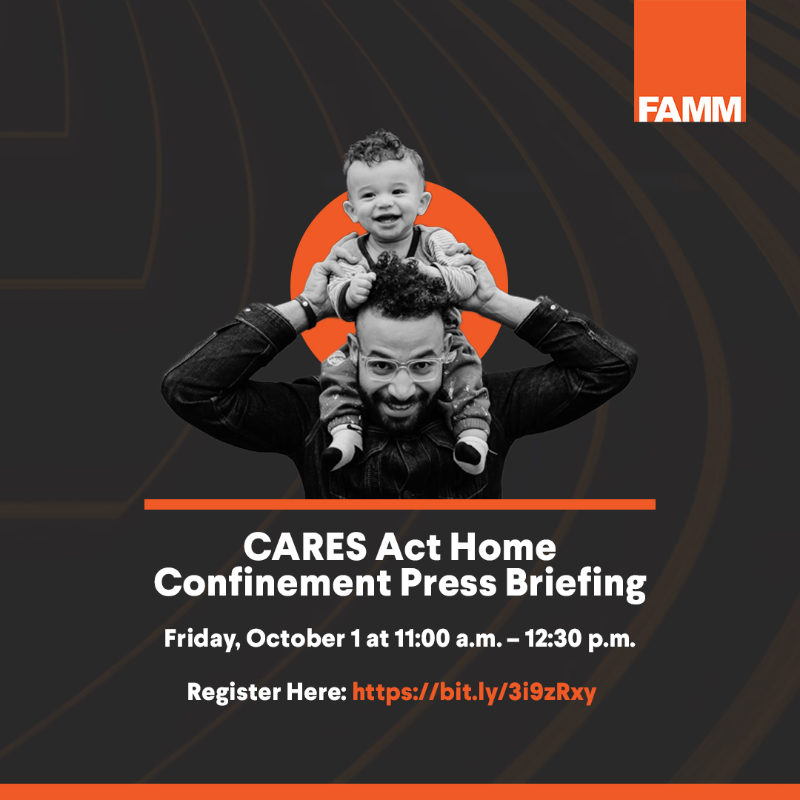 FAMMFoundation's tweet photo. 📌 THIS FRIDAY | We're hosting a virtual briefing discussing directly impacted people &amp; their families, employers of those serving home confinement &amp; advocates working for a solution to this issue. 
Join us on October 1 from 11 a.m.- 12:30 p.m.
👨🏽‍💻 Register below. #KeepThemHome