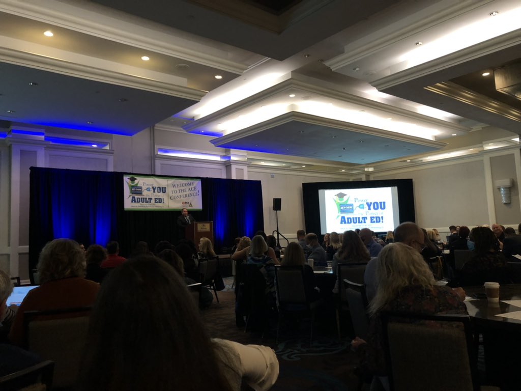 sarahei04's tweet photo. At the @ACEofFlorida The Power of You, the Power of Adult Ed conference.  Learning so many techniques and strategies to use in the classroom! https://t.co/f0VwtKrJPO