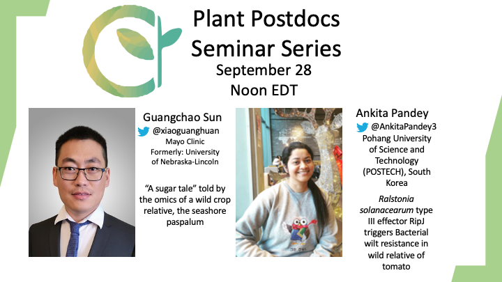 plantpostdocs's tweet image. #PlantPostdocs #SeminarSeries starting in 15 mins!
Register to join -  tinyurl.com/PPSeptSeminar