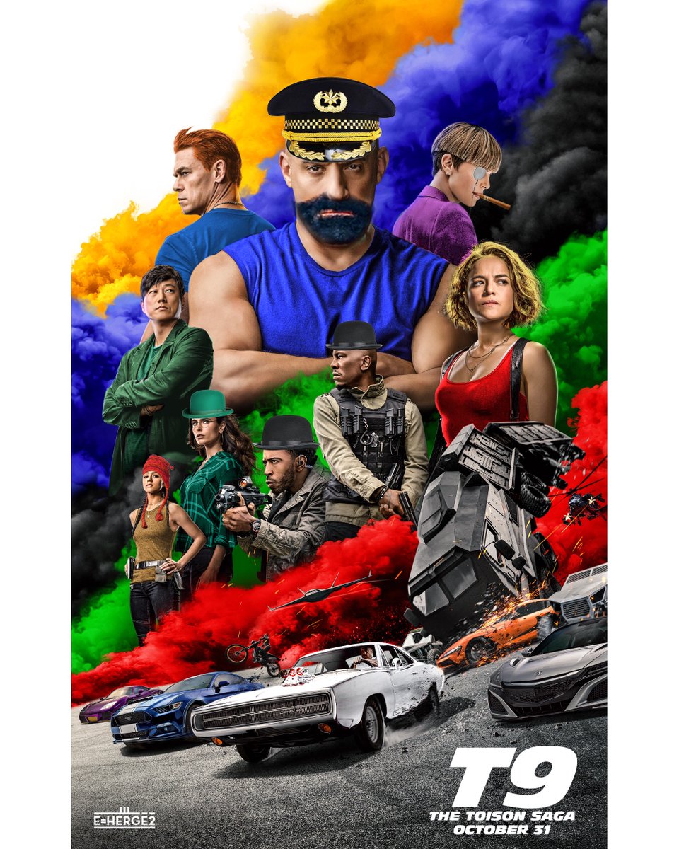 Voici l'affiche du 9e volet de la série "Toison Fast, Toison Furious".

#MatraqueMolle #Tintin