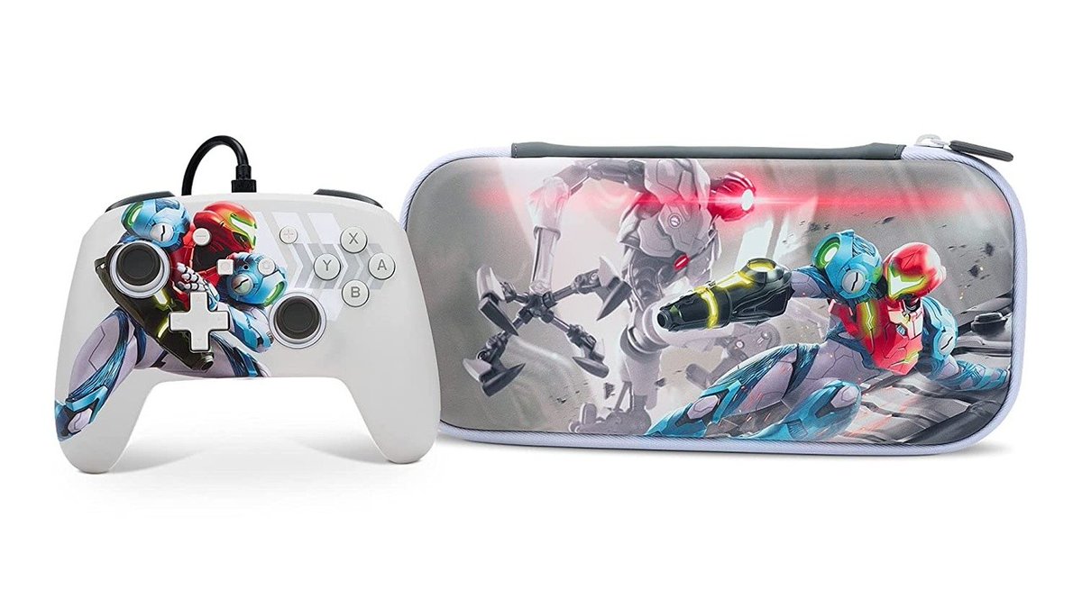 Nintenderos's tweet photo. Anunciados un nuevo mando y funda con licencia oficial de Metroid Dread para Nintendo Switch - https://t.co/8XsAxjAVMJ https://t.co/Sjde3cjPwv