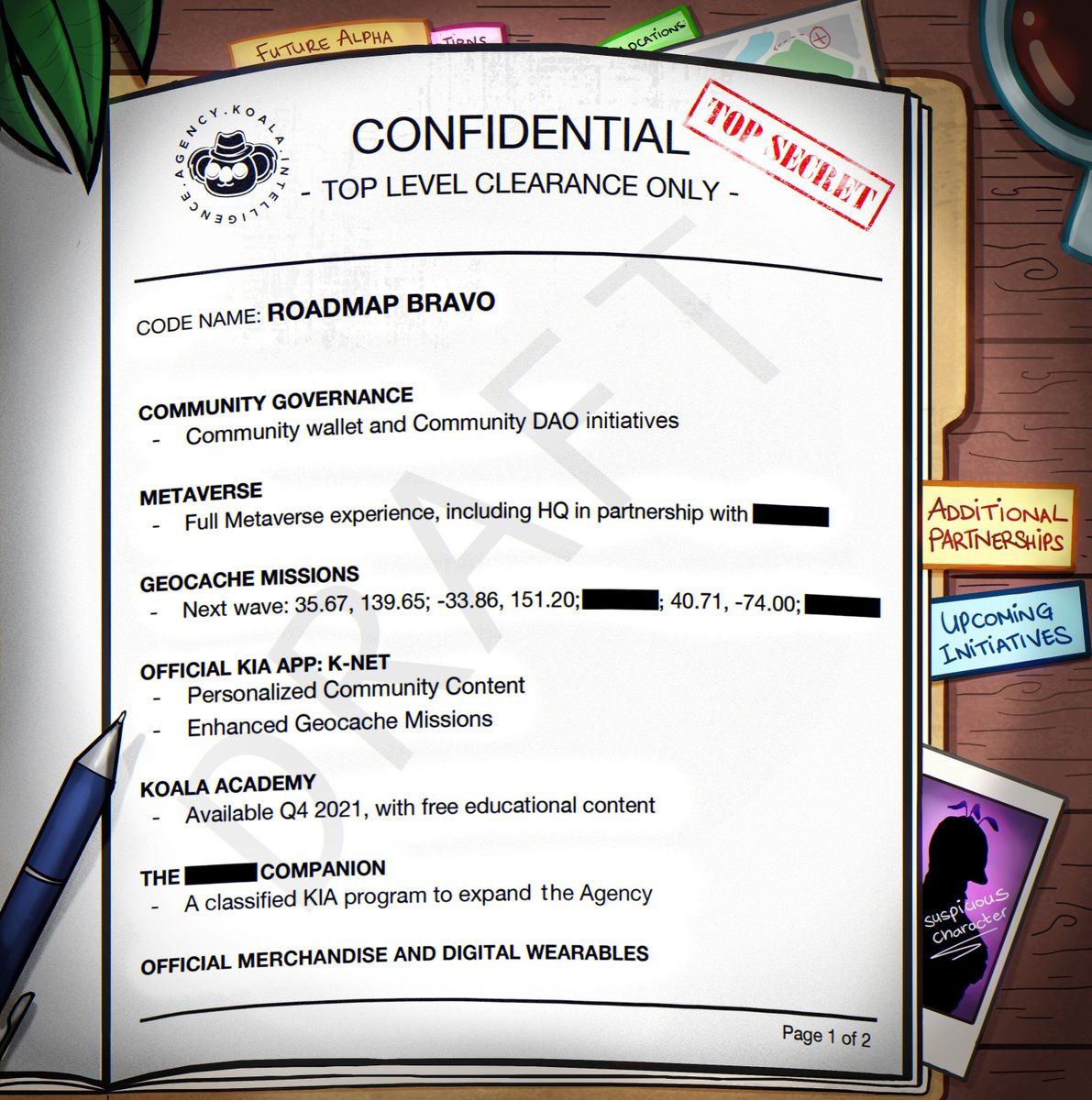 🚨PROJECT ANNOUNCEMENT🚨

NEW OFFICIAL ROADMAP

There was a document leaked &amp; passed around on social media. Team can confirm that it is the next official roadmap for K.I.A! 

1/2