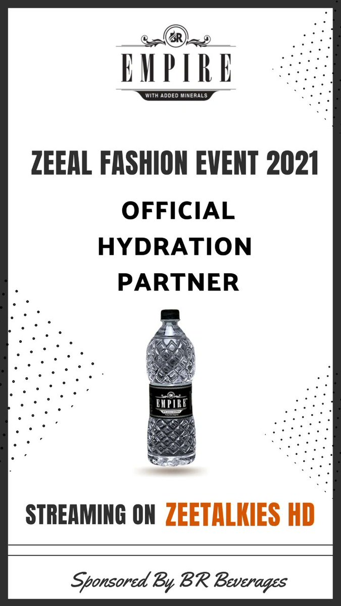 #zeealfashionevent2021 sponsored by <a href="/BR_EmpireWater/">BR EMPIRE WATER</a> 

#Fashion
#FashionEvent #fashionblog #sponsor #Brand #brandidentitydesign #branding #Hydration #Health #Sponsored #MarketingTwitter #Marketing #Zeetv #ZEE5 #zee #TVShows #realityshow #Fashionshow #Pune #Mumbai