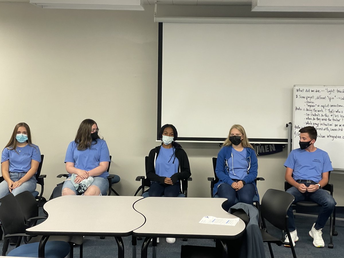 Great job by our Freshmen Student Ambassadors during our Q&amp;A with <a href="/ConnectEdOrg/">ConnectED</a>. They did an outstanding job of talking about their Pathway experience and the start of their <a href="/NKCSchools/">NKC Schools</a> high school careers