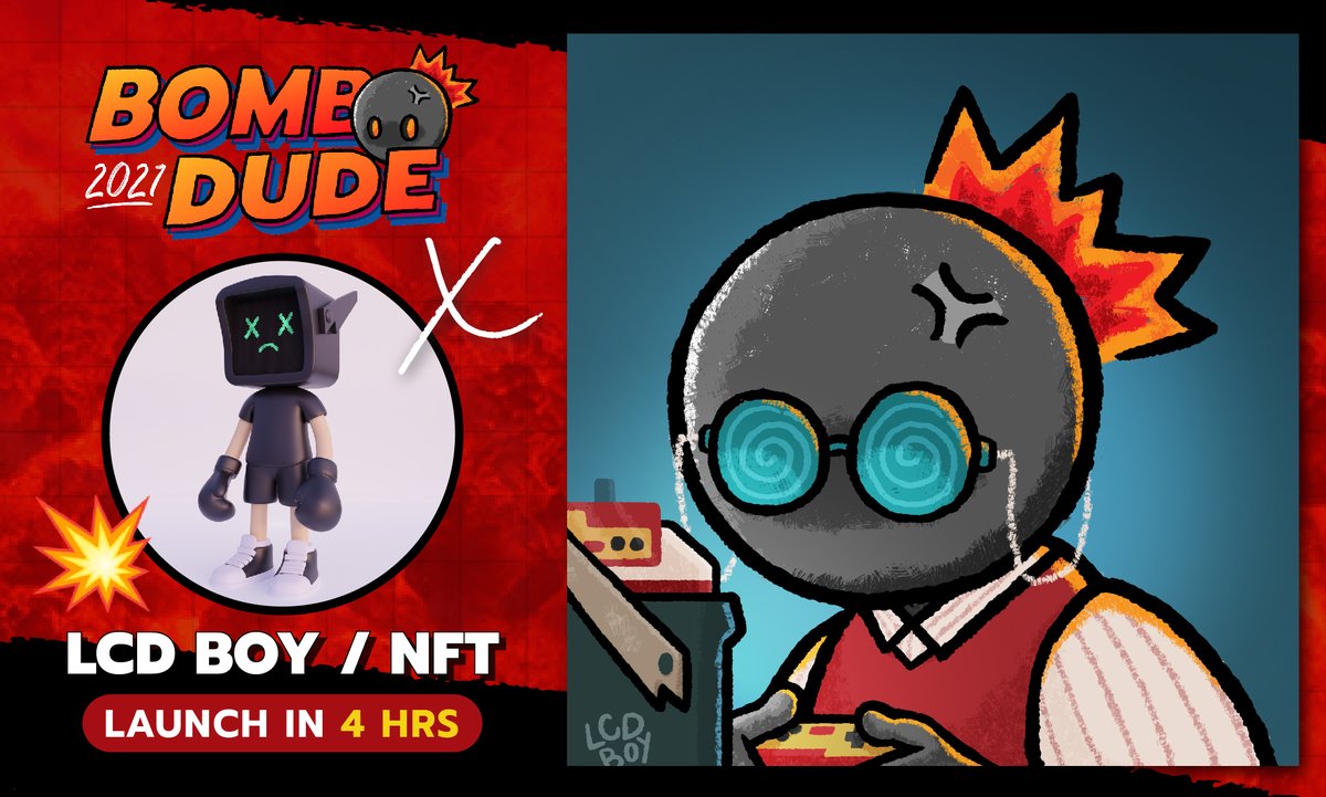 xwasu94's tweet photo. 🚨 Bomb Dude ❌ LCD BOY ♥️💣📺🔥
🚨Launch in 4 hrs 💥 22.00 BE EDT🚨
💣https://t.co/JV6cayL7rl
🗯️https://t.co/xMFUOaUaEg
#NFTCommunity #NFTs #nftcollector #nftartist #nftcommunity #nftcollectors #nftart #NFTartists
#XWASU https://t.co/S2X4FUQgb3