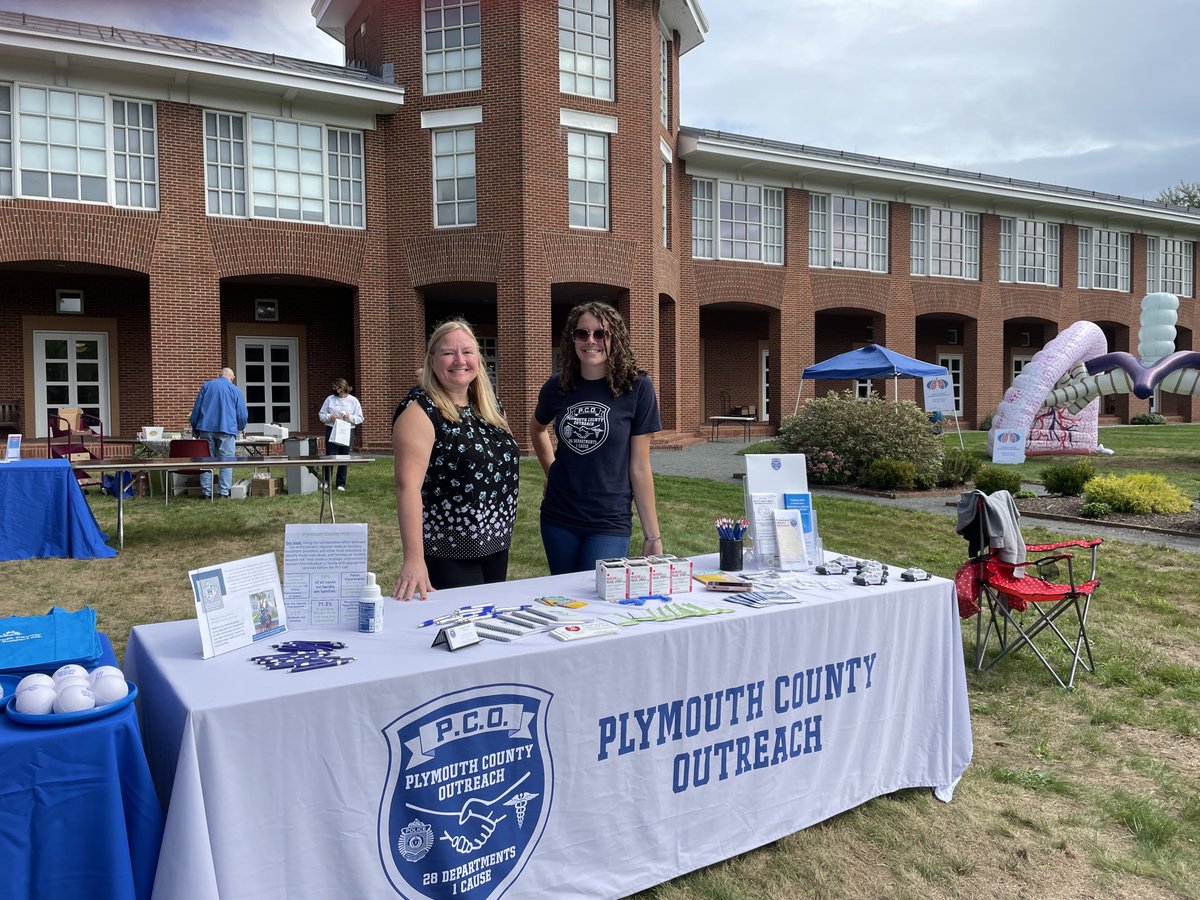 Here is our Manager, Charlette Tarsi, tabling with <a href="/CountyOutreach/">Plymouth County Outreach</a>'s Haley Kennedy, at the Plymouth Health &amp; Wellness Fair this past Saturday. The event also included NAMI, Carver Cares, PCO Hope, among other local groups. Wonderful way to engage the Plymouth Community!