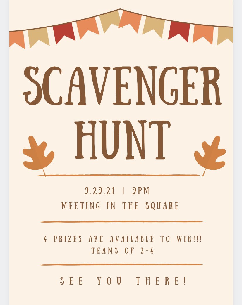 GisOlivet's tweet photo. Scavenger hunt tomorrow!!! Bring your team of 3-4 and come out to win some prizes!! https://t.co/KOI3bjQkfT