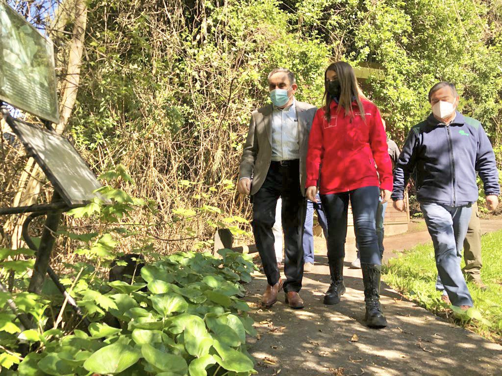 🌎🍃Cerro Ñielol #Temuco 📍El delegado Víctor Manoli junto al DR de Sernatur y al DR de Conaf Araucanía, conmemoraron el #DíaMundialdelTurismo impulsando un turismo inclusivo para personas con diferentes tipos de discapacidades, permitiendo una buena experiencia turística