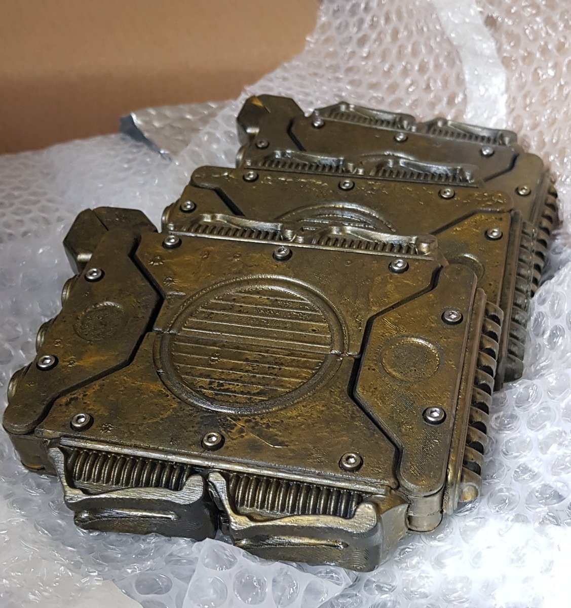 WALLOWING_NOISE's tweet photo. **SPACE TAPE 2.0 PRE ORDERS**
The space tape 2.0 cassette shells arrived this morning and we can confirm that Carl Crees has once again completely blown us away.
#wallowing #scifiordie #spacetape #sfxpropdesign #sciencefiction #scifiprops #sfxprops #cassette #sludgemetal #metal https://t.co/6MprdHA0xD