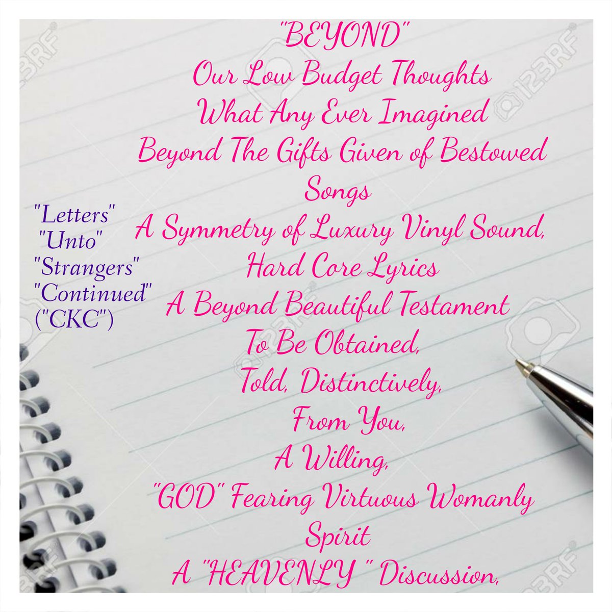 Kimyata17's tweet image. From #LettersUntoStrangers 
#PartSeven #PartEight 
"Hope That You Receive  My Unique Writing of A Letter and Spoken Word, Poetry Mixed Together To Become One."
@KellyPrice4Real #KellyPrice