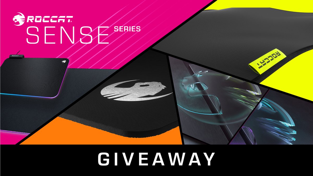 TurtleBeachPC's tweet image. 🚨 GIVEAWAY 🚨

To celebrate the launch of our new SENSE Mousepad range, we're giving away one of each! 🖱️

To win a Sense Core, Icon, CTRL, Pro or AIMO all you need to do is follow @ROCCAT and retweet this tweet!