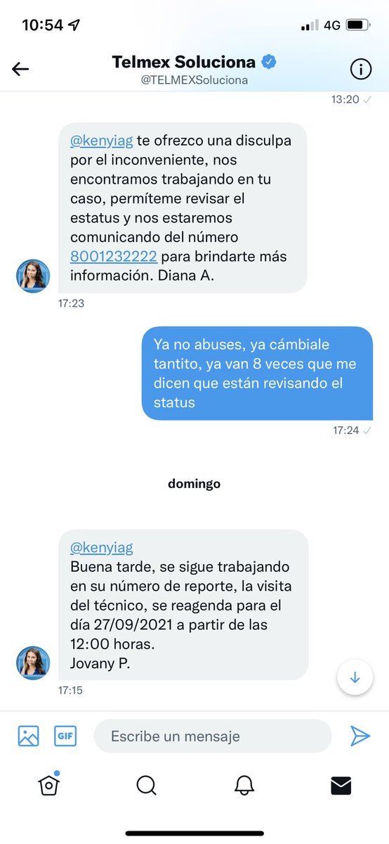 kenyiag's tweet photo. A las cuantas “reagendadas” viene la buena? La novena será la buena? @TELMEXSoluciona @Telmex https://t.co/8MmVlmPCjJ