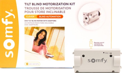 SomfyUS's tweet photo. Turn your existing blinds into smart blinds with Somfy's new Clever DIY Tilt Blind Motorization kit. Your blinds can now be as Clever as you! #smartblinds #blinds #smarthome #diy #home

Learn more 👉https://t.co/LRw70idi1v https://t.co/a9YPntjPJH