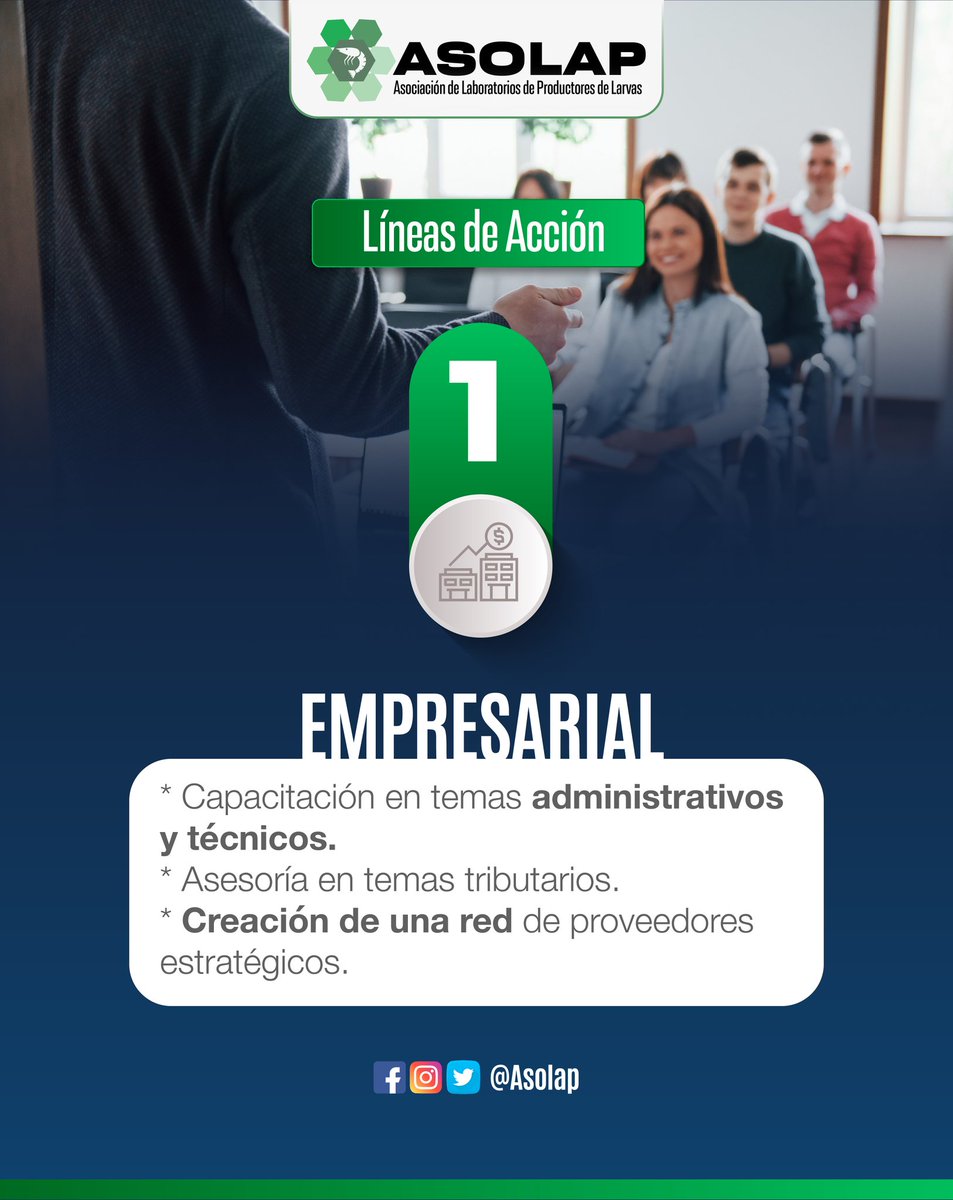 ASOLAP1's tweet photo. Nuestros objetivo es fortalecer la industria camaronera en el Ecuador con la implementación de estrategias en beneficio del desarrollo empresarial de nuestro sector. 

Somos #ASOLAP ⚪🟢
#elmejorcamaróndelmundo 🦐🇪🇨 https://t.co/emq49LPHmc