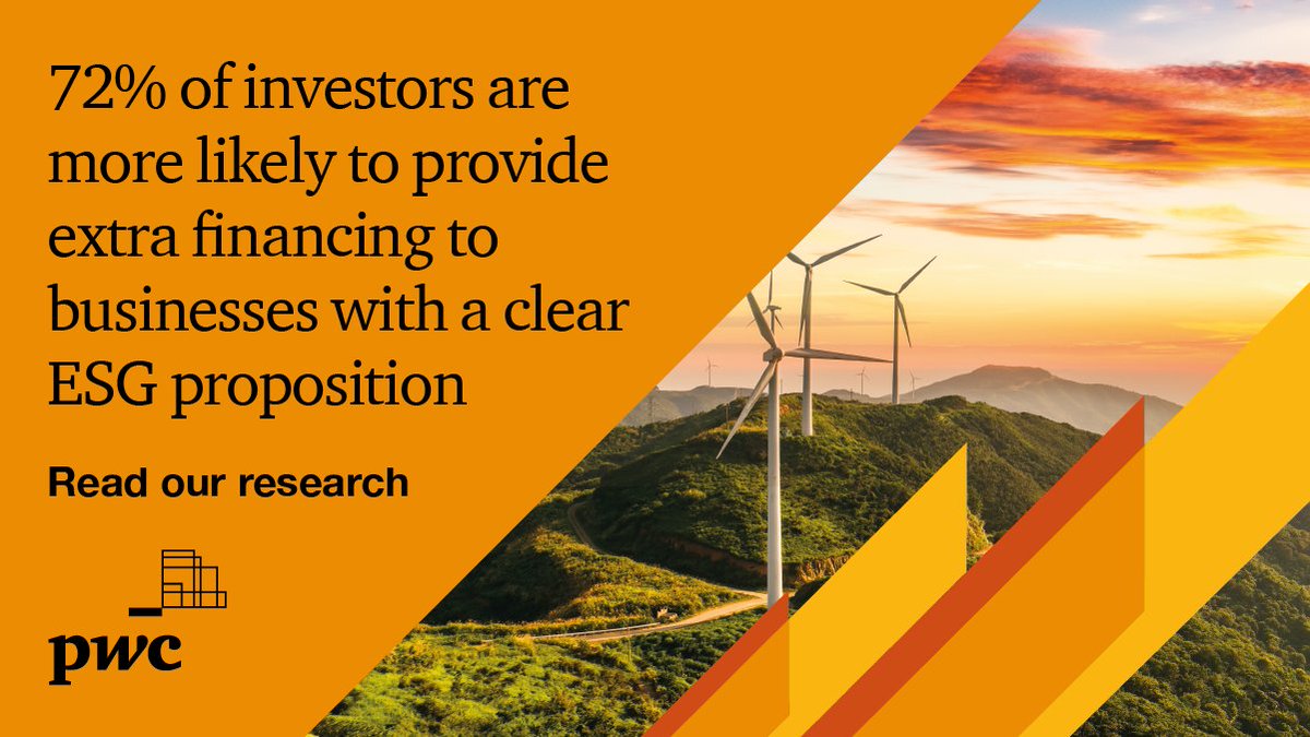 FionaLMacIntyre's tweet image. How can clear #ESG policies give you access to more flexible financing options? Download our @PwC_UK report and explore how you can use ESG as a tool for supporting #growth:  pwc.to/3idWBwA
#ActNowToRecover #ActNowToGrow
