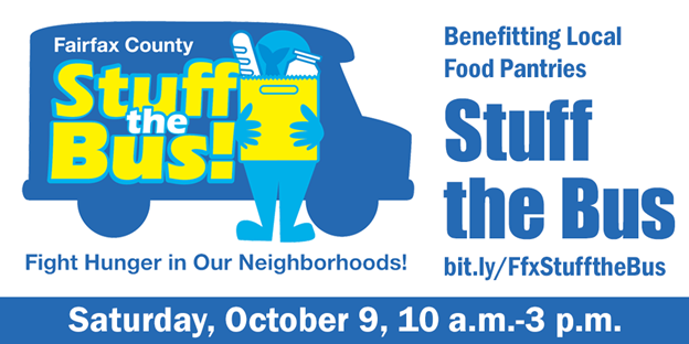 ffxyouththrive's tweet photo. Fight hunger in our neighborhoods! Help us Stuff the Bus on Sat, Oct 9 from 10 am-3 pm. For locations and most needed food items, visit https://t.co/xv9OCV4Y0b #FFXStufftheBus #FFXstrong https://t.co/NznRxChmlu