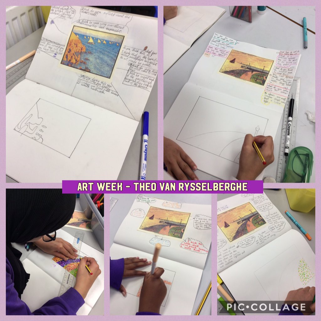 Art week has begun!! Today, we looked a different pieces of artwork and discussed colour, brush strokes, tools and how the piece made us feel. #KingsleyArt #KingsleyArtist
