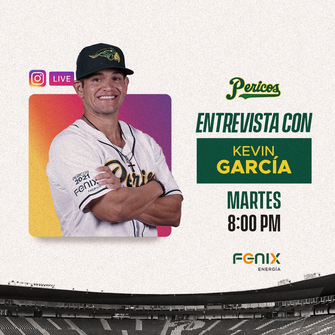 Pericos_Oficial's tweet photo. ¡Nos vemos hoy en punto de las 8:00 pm ⏰ en nuestro #LiveCon Kevin García ⚾️🤩! 

➡️ ¿Qué te gustaría conocer de nuestro receptor 🤓? ¡Déjanos tus preguntas! 

#VolaremosAlto https://t.co/QiD7yLyDH8