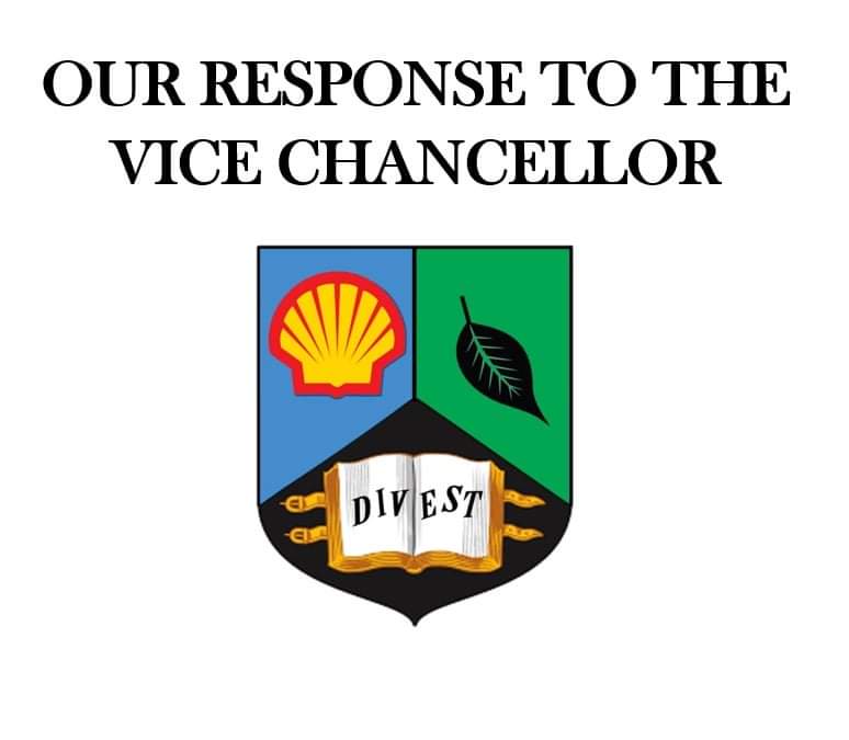 Last week, during the Q and A of the Vice Chancellor’s Welcome Address, David Eastwood directly responded to a query about announcing a pledge to divest from fossil fuels.