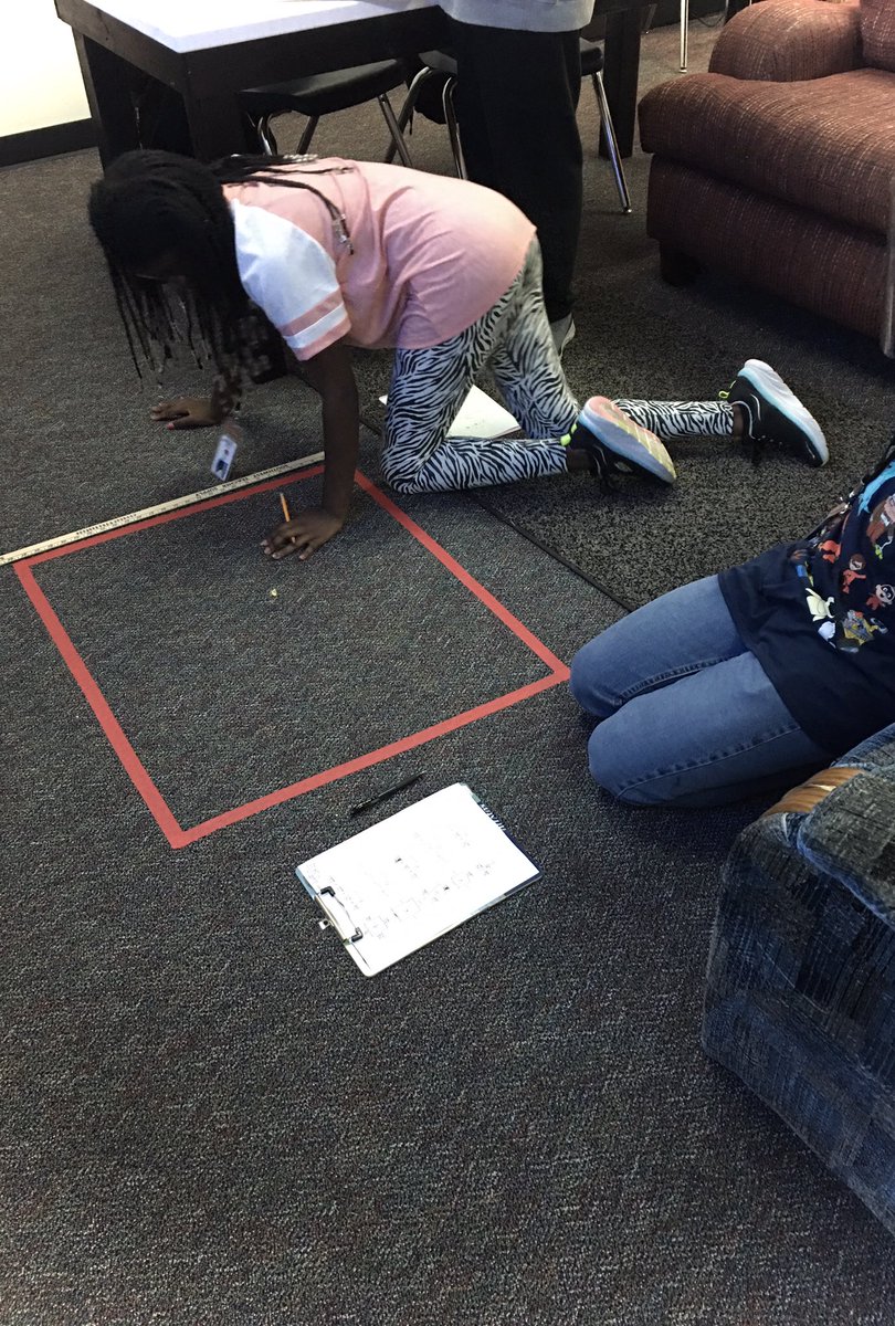 _debraboles's tweet photo. Students having fun calculating perimeter.  Mrs. Boles THS PALS math class.  #lovelaughterlearninginTISD #nannewt @BurchTawnya @kwake32 @Nannewt https://t.co/BGP07QfJ2e