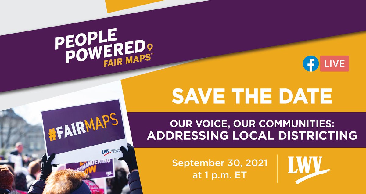 LWVTulsa's tweet photo. TODAY AT NOON! @LWV, along with @NAACP, @NCAI1944, and @APIAVote will be holding a virtual discussion via Facebook Live on 'Our Voice, Our Communities: Addressing Local Redistricting'
https://t.co/2EHCSOR3bV
#FairMaps #Redistricting #LocalRedistricting https://t.co/aMCq9cQnfI