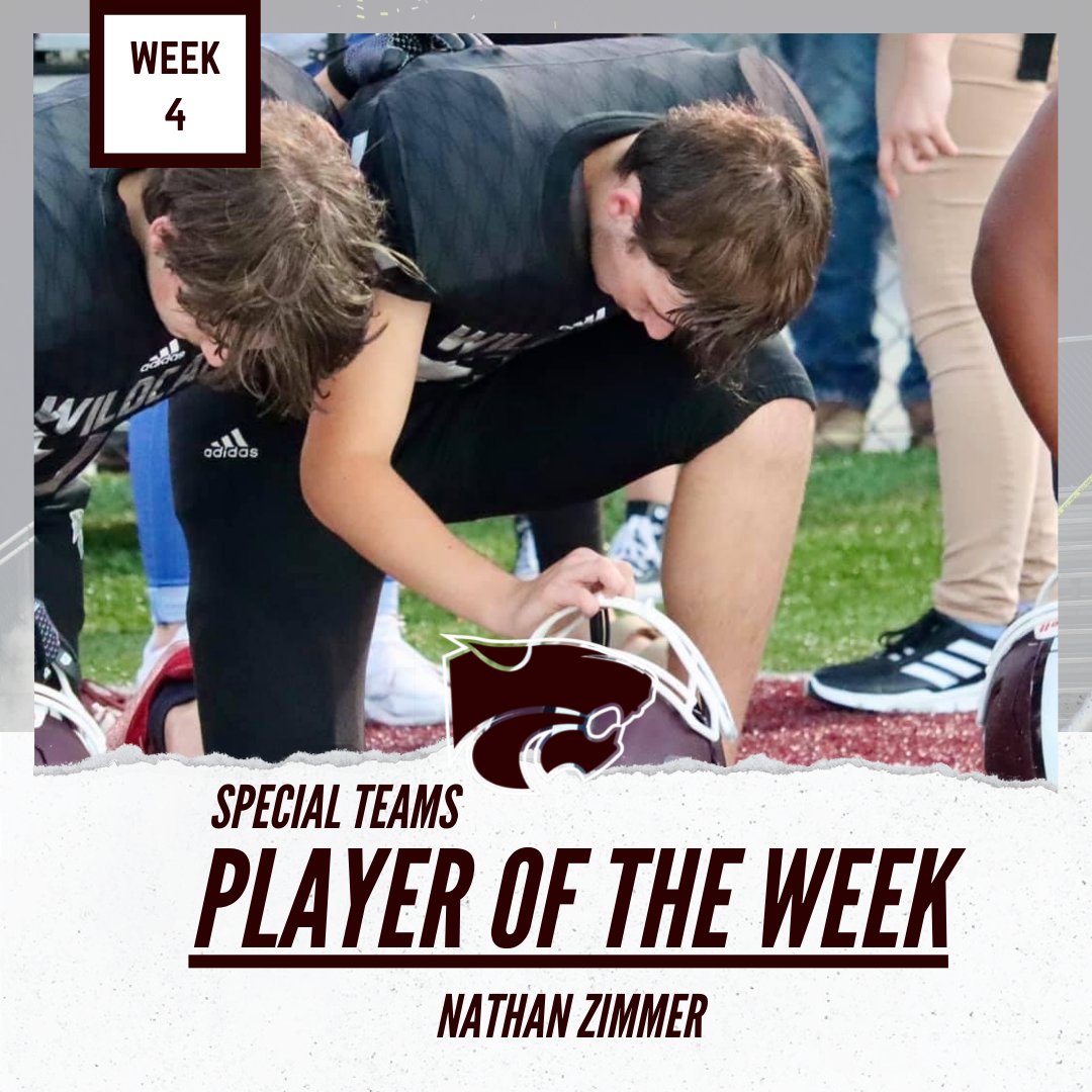 CentralFight_FB's tweet photo. Our week 4 Players of the week vs Northwood:

Defense: Caleb Ward @Caleb_Ward15 
Offense: Jonathan Swift @yk_swift13 
Special Teams: Nathan Zimmer

#CentralFight https://t.co/qZ5sqE733p