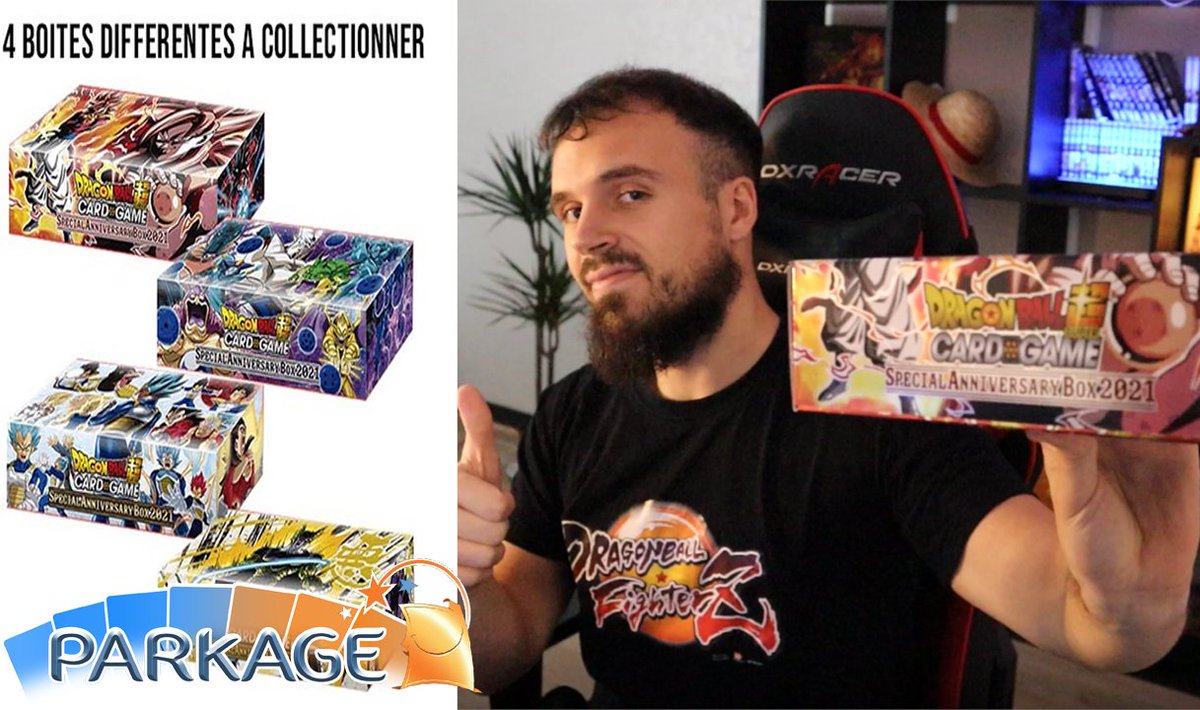 FitzAdri's tweet photo. 🔥CONCOURS #DBSCardGame avec @Park_age 
 
▶️Tente de gagner un Anniversary Box DBS CardGame 2021

Pour jouer : 

RT 🔄
Fav ❤️
Follow @FitzAdri  &amp; @Park_age 

TAS 05/10

▶️CODE "FITZ5" -5% sur le site Parkage : https://t.co/RxdkIubT9T https://t.co/n4tZlRBzWg