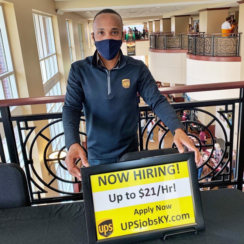 UPSJobsKY's tweet photo. Another day, another fair! Thank you @eku for having us today! 

The Madison County Regional College Fair was a success! 

https://t.co/dTV3QuJOOO 📦✈️
#UPSLOOP https://t.co/zwmQRUWuzi