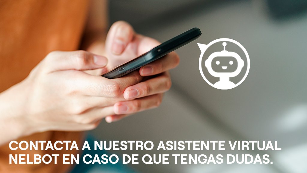 Enel_Informa_CL's tweet photo. Nuestro asistente virtual Nelbot está para ayudarte con el pago de tu cuenta, reporte de emergencias, ingreso de lectura y más. Encuéntralo en https://t.co/yQi1W1qODn
#EnelBot #AsistenteVirtual https://t.co/n981CgGHq6