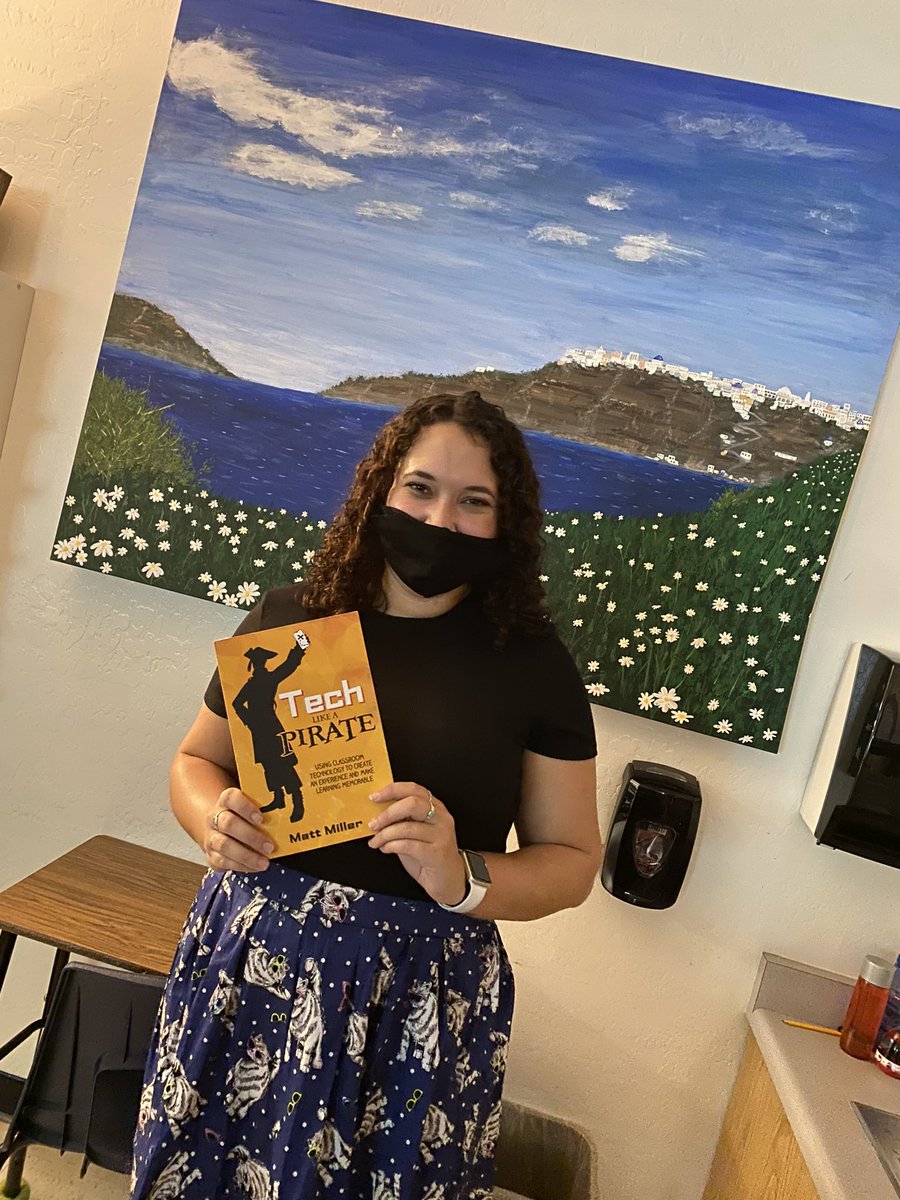 TD3Innovators's tweet image. Excited to see which @jmattmiller #ditchbook our friend @BriannaManheim picked out as a result of winning our #TD3PLin30 prize wheel. She’s got all the habits down when it comes to being a Tech Savvy Teacher. Now she’s ready to #TechLikeAPirate too!