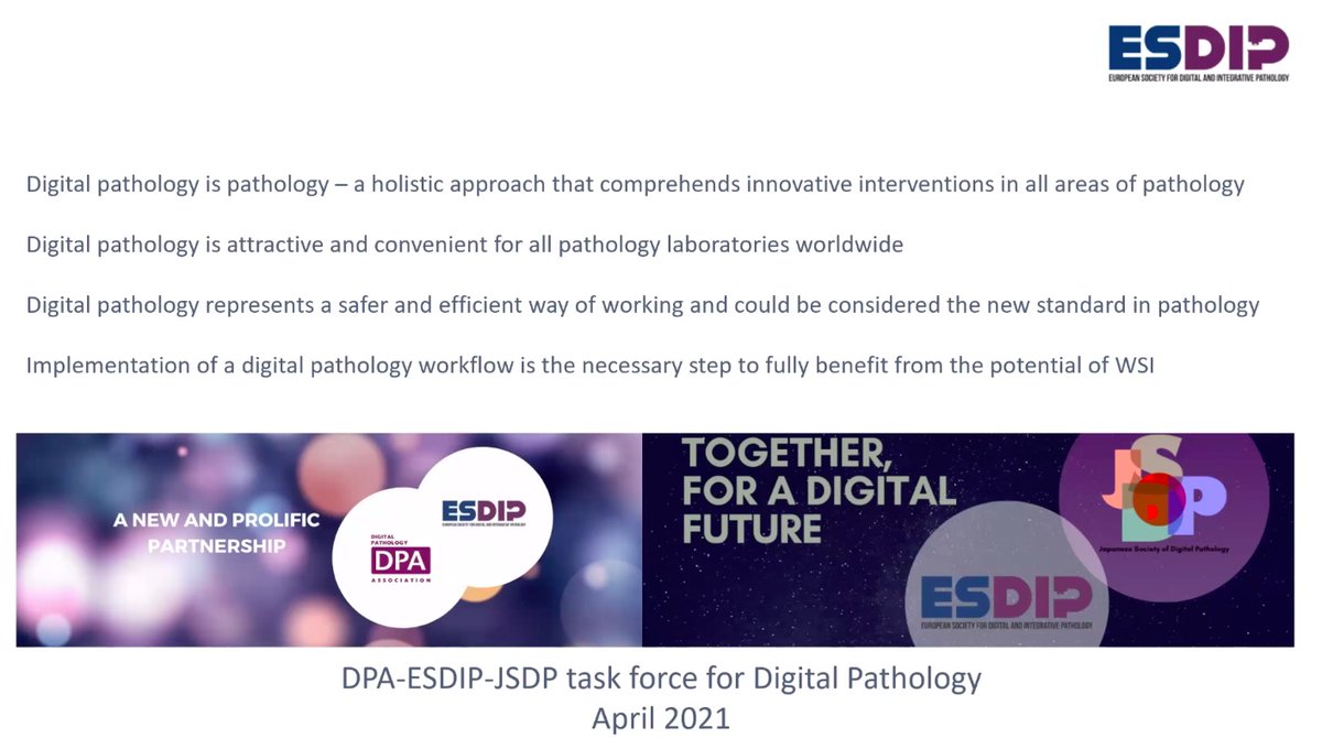 ESDIPatho's tweet photo. The 1°day of the Leica #DigitalPathology Summit '21 continued with Prof. Catarina Eloy. She has beutifully portrayed the concept of laboratory digital workflow showing the digital transformation at #IPATIMUP and has introduced a term that we will often hear: Integrative Pathology https://t.co/wKrATAdD5O