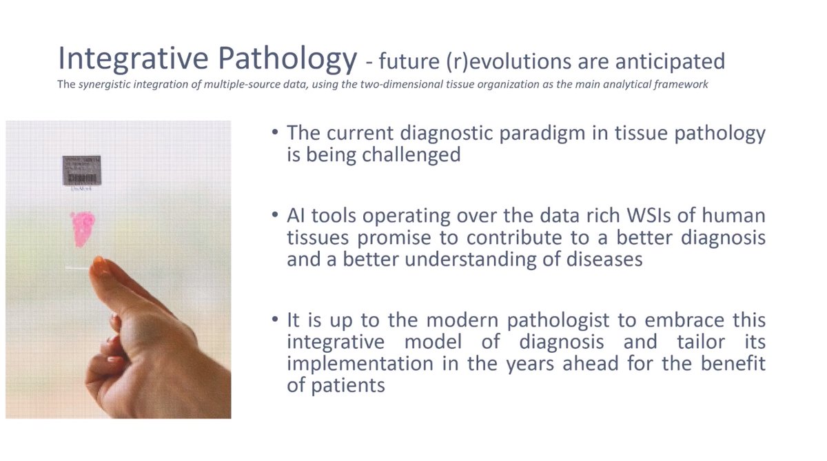 ESDIPatho's tweet photo. The 1°day of the Leica #DigitalPathology Summit '21 continued with Prof. Catarina Eloy. She has beutifully portrayed the concept of laboratory digital workflow showing the digital transformation at #IPATIMUP and has introduced a term that we will often hear: Integrative Pathology https://t.co/wKrATAdD5O