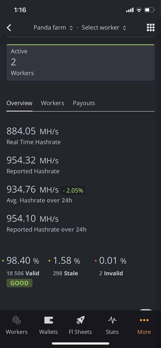 HirokichiWith's tweet photo. It’s stable #ETH #mining #Cryptocurency #altcoin #mining #hiveos #hiveonpool #Bitcoin #bitcoinmining https://t.co/VBVYsbpdd0