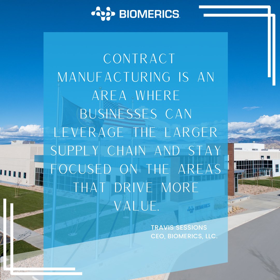 [#QUOTE] "Contract Manufacturing is an area where businesses can leverage the larger supply chain and stay focused on the areas that drive more value."  -Travis Sessions

#medtech #engineering #technology #supplychain #catheters #manufacturing