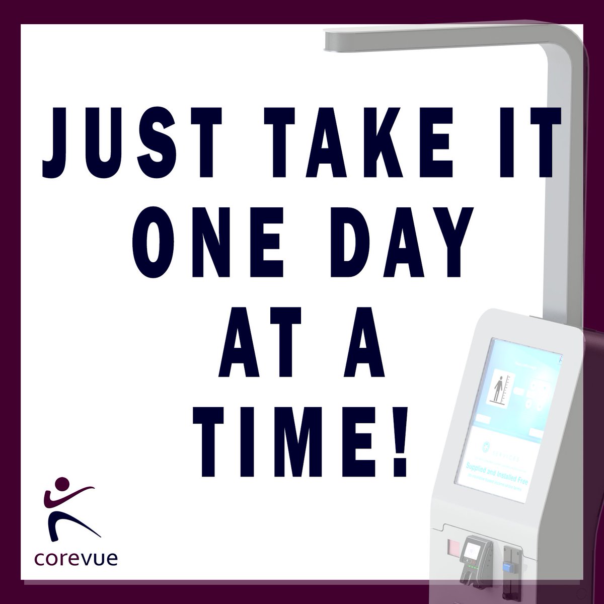 JUST TAKE IT ONE DAY AT A TIME!

Life can be tough some times, but if you keep focused and just take it one day at a time, then you’ll make it through!

#corevue #tuesday #motivation #healthcheckservices #motivationalquotes #inspiration #quotes #selfhelp #selfcare #inspiration