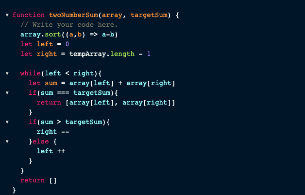 Day #34 of #100DaysOfCode

LeetCode_EASY:Two Sum (leetcode.com/problems/two-s…)

Solution: git.io/Jzx26

Check out the repo for other DS Solutions.
github.com/zac24/JS_DS

#javascript #DEVCommunity #pdwivediDSA #coding