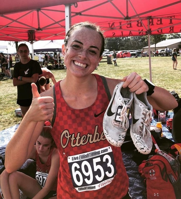 Otterbein's tweet photo. Gooooood morning, Cardinal Nation! My name is Halle Bentley and I'm a senior nursing major from Dublin, OH. Join me for some of my favorite experiences at #Otterbein. https://t.co/0JSvzAVRRk #TuesdayTakeover #StudentTakeover #studentathlete #beinsquad #campuslife #studentlife https://t.co/d7ov4Bmrfz