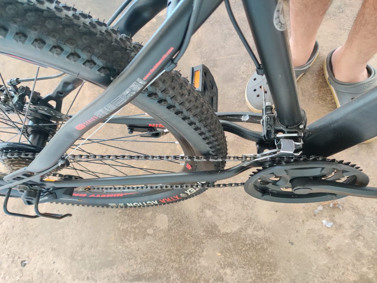 Prachitesh's tweet photo. #Experienced the worst on purchasing an @outdoors91in bicycle. Bought a Defeatr Pro 29t MTB cycle in April 2021. It has been in the worst condition internally with gear, chain and now with the tyres. Encountered a lot of problems with this since day 1. 
(1/5) https://t.co/QunRb4fEbL