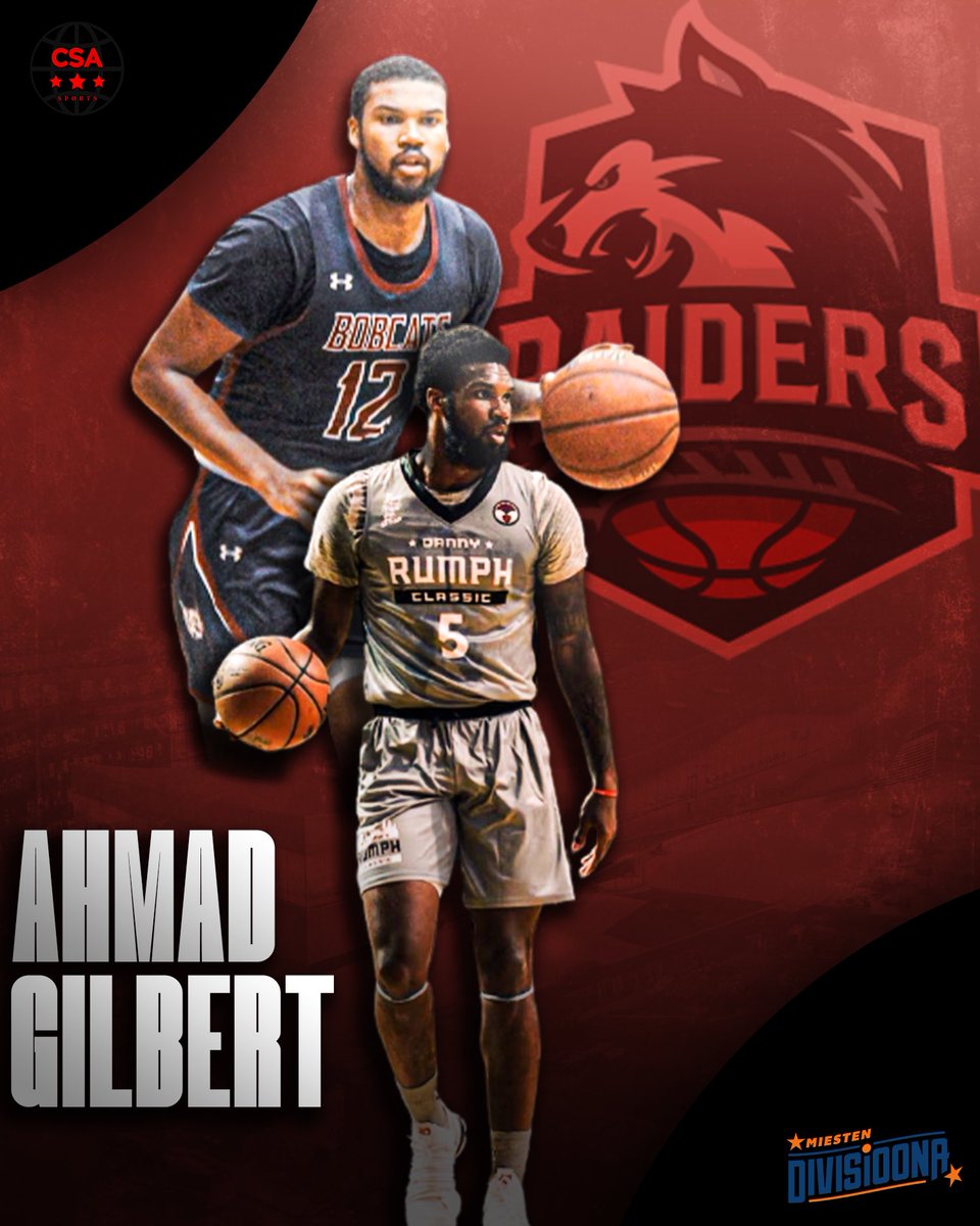 OFFICIAL🚨: Congrats to @GilbertAhmad on signing with Raiders Basket in Finland! The Philly native will begin his pro career in Europe after suiting up with the @tsadmirals of the TBL during the 20-21 season. Ahmad will be playing alongside fellow CSA client @DeVaughn_Jenks! 🇫🇮