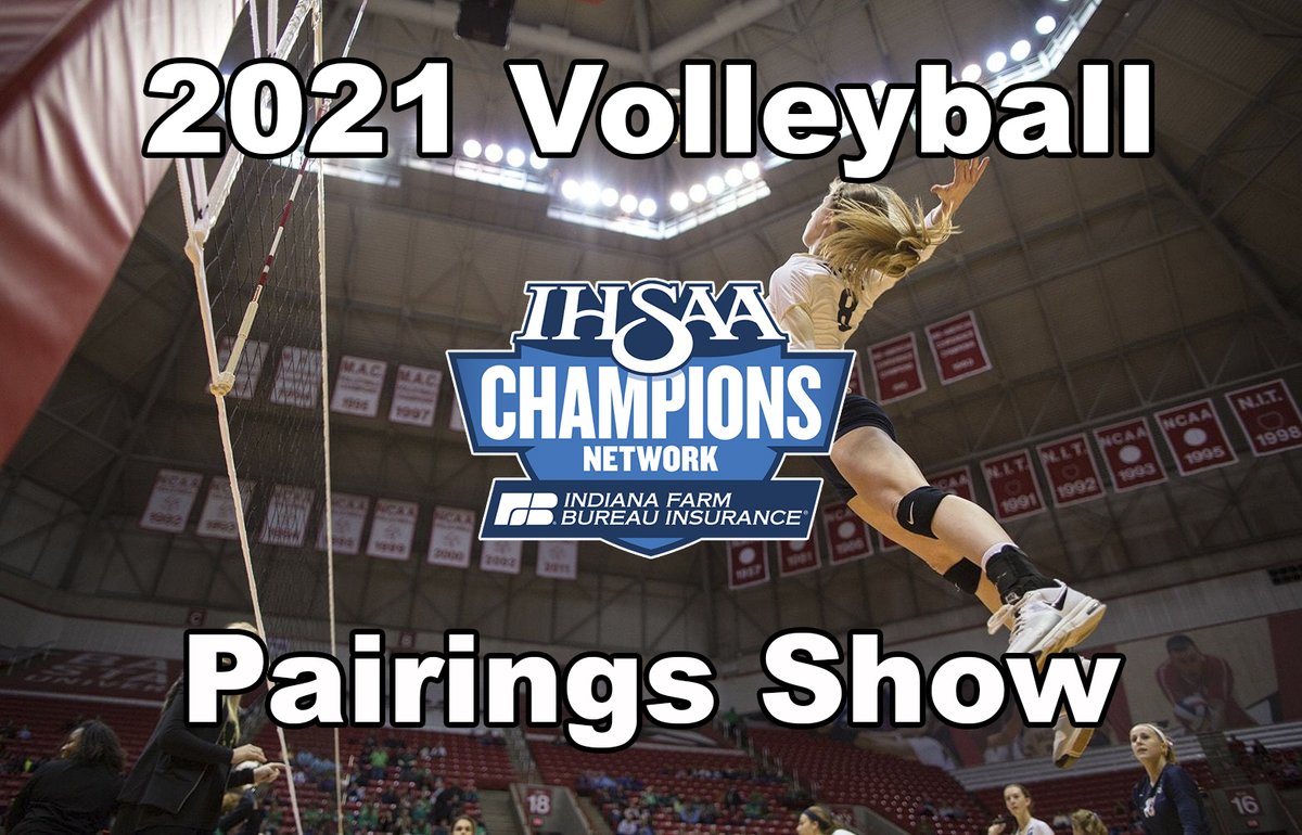 On Sunday, October 3, join us for the 2021 <a href="/IHSAA1/">IHSAA</a> Volleyball Pairings Show at 7pm ET/6pm CT only on IHSAAtv.org! @KerrieSchlu