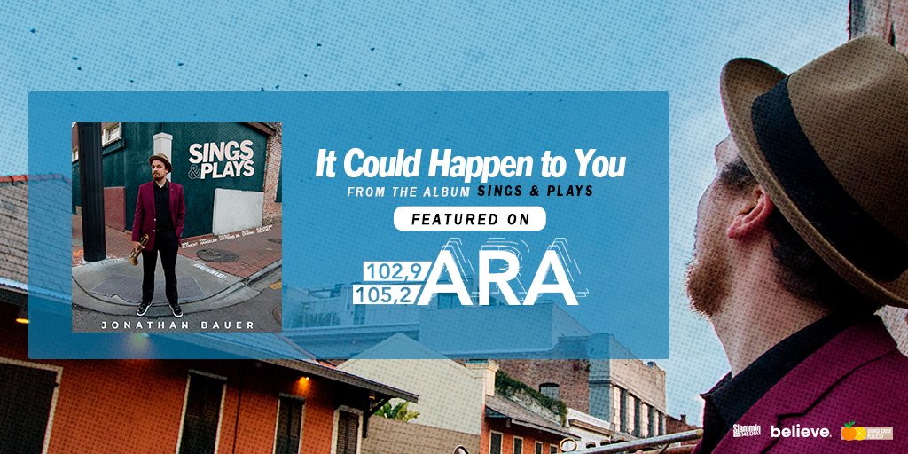 Thank you <a href="/RadioARA/">Radio ARA</a> 102.9/105.2 FM for supporting my music by featuring my single, "It Could Happen to You" on your station! Thank you all for sharing and listening!

Listen to my full album "Sings &amp; Plays" now! ▶ fanlink.to/jbsap

#nola #jazzmusic #radio <a href="/slamminmusic/">Slammin Media Inc.</a>