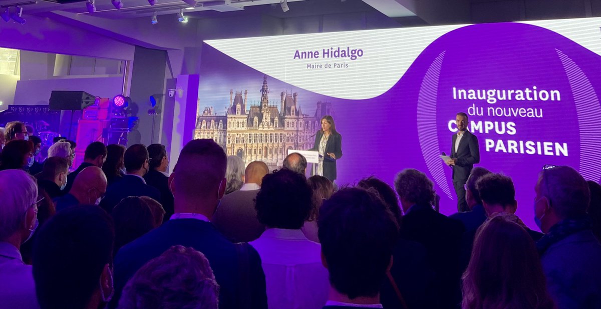 Sophie__Gay's tweet image. @Anne_Hidalgo, maire de #Paris souligne l’importance pour la ville de la collaboration avec les territoires et l’exemple qu’offre le nouveau #campus de @NEOMAbs #150yearsofpassion #proudtobeNeoma