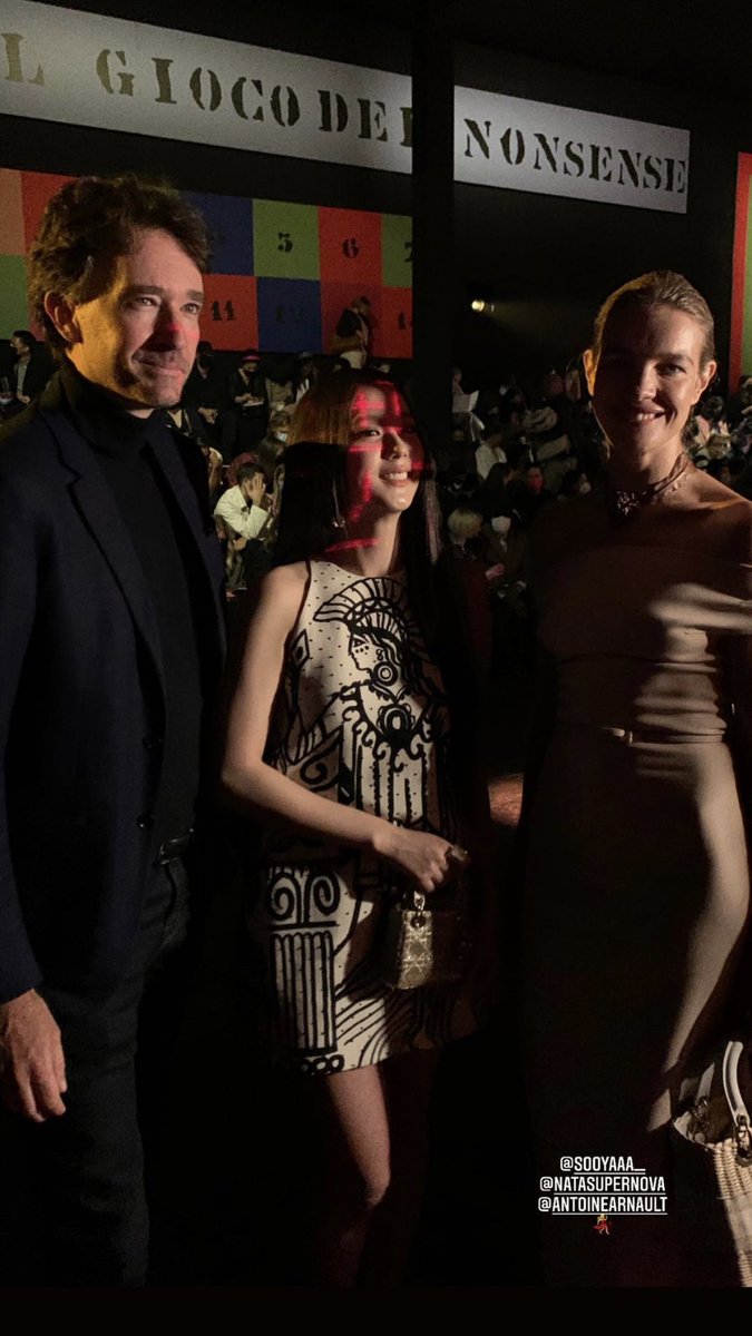 JISOO NEWS on X: JISOO with Antoine Arnault and Natalia Vodianova