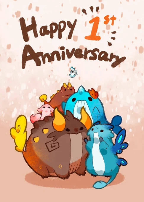 Happy anniversary!!!🎉🎉🎉
#GenshinImpactanniversary #原神1周年 
