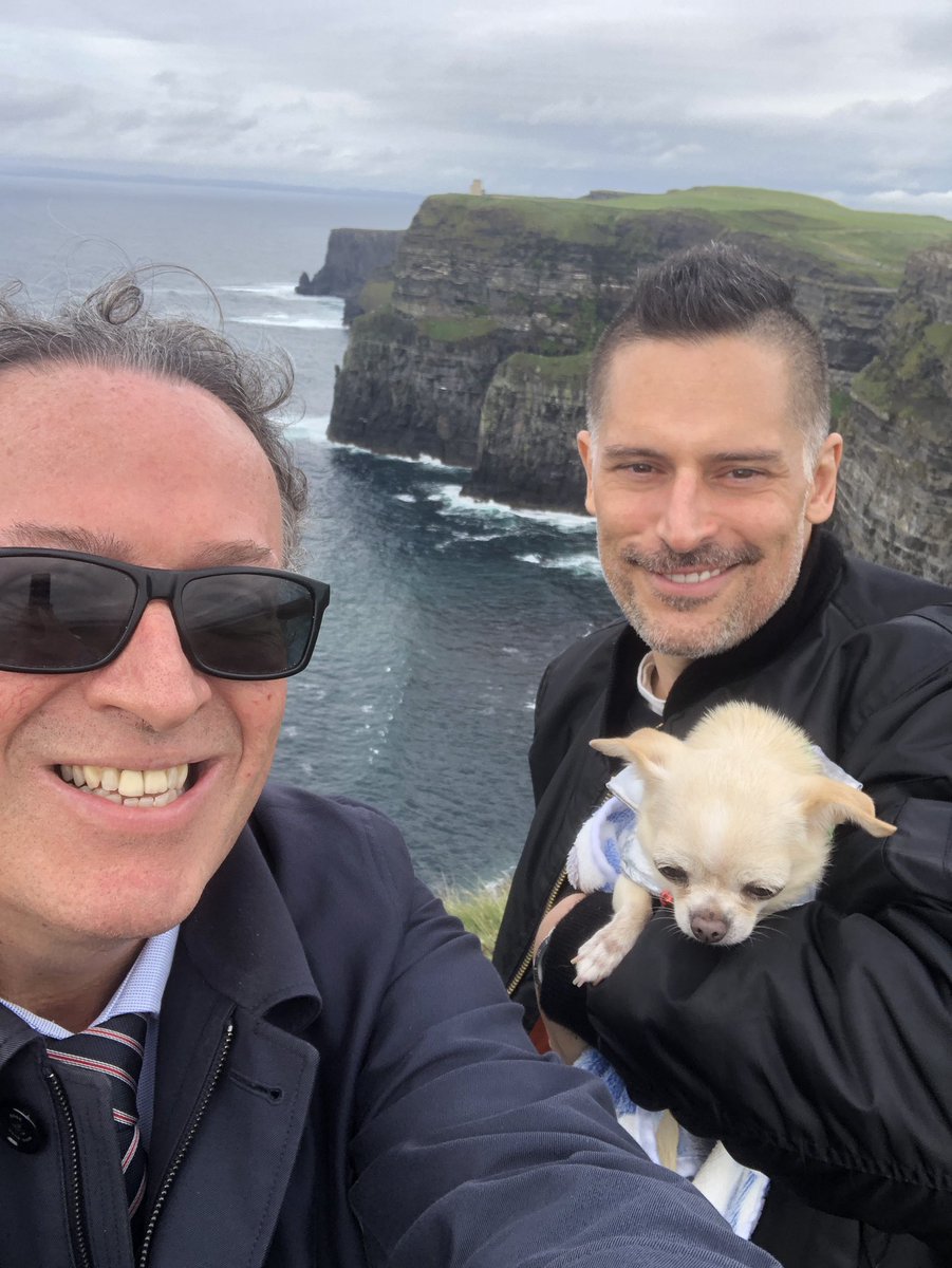 JoeManganiello's tweet photo. Had a weekend off from work on #Moonhaven &amp; took off for a true Irish experience in Galway. 
The people were fantastic as was the homemade cheeses, chocolates, &amp; oak smoked salmon.
Shout out to my guide Fergus for planning an unforgettable trip into the countryside. Good craic! https://t.co/k4QuW56jG4