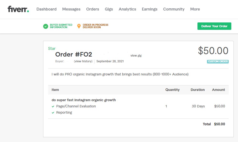 I got a new order on my service Instagram Organic Growth
Portfolio link:
lnkd.in/gQ8M42xG
My Linkedin:
linkedin.com/in/sahaad-kabi…

#Fiverr #fiverrsellers #instagram #organicgrowth #growth #research #hashtagstrategy #hashtags #follow #unfollow #digitalmarketing #marketing